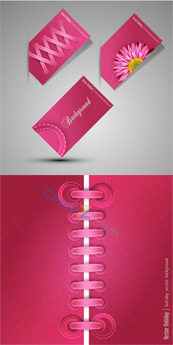 粉色设计元素矢量素材
