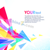 炫彩几何图形背景矢量下载