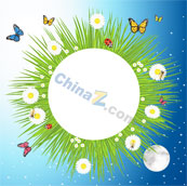 花纹边框矢量背景图