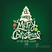 创意圣诞树矢量素材