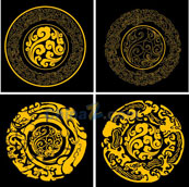 中国古典花纹矢量设计