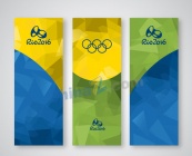 2016里约奥运展板背景图