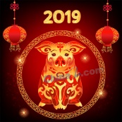 2019猪年新春喜庆海报