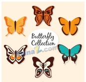 精美彩色蝴蝶矢量素材