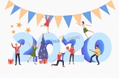 庆祝2020年图片矢量