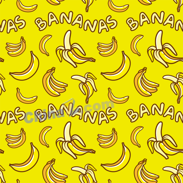 卡通手绘香蕉矢量背景图矢量下载