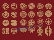 中式古典花纹矢量设计