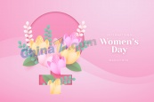 国际妇女节矢量海报设计