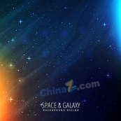 璀璨星空矢量背景图