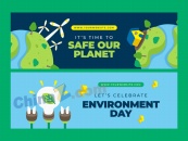 世界环境日庆祝活动横幅模板