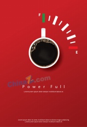 咖啡海报广告矢量设计素材