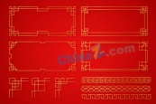 中国传统边框矢量设计素材