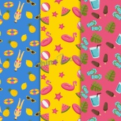 夏季元素系列图案矢量素材