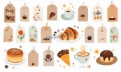 手绘烘焙标签设计合集矢量素材