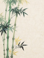 中国风水墨竹子矢量素材