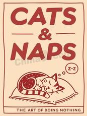 手绘治愈系猫咪海报矢量素材