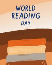 世界读书日创意涂鸦画矢量模板