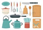 家用厨房烹饪厨具合集矢量素材