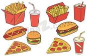 汉堡披萨快餐美食合集矢量素材