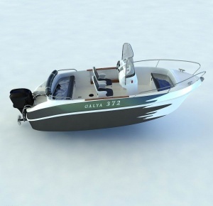 3D快艇模型效果图