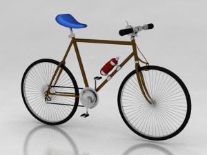 自行车3D模型效果图