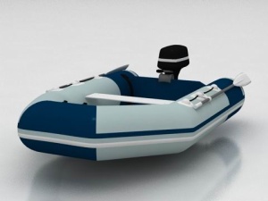 皮划艇三维模型素材
