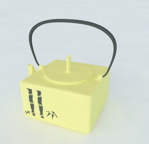 复古3D茶壶模型