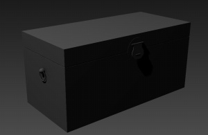复古3D木箱模型设计