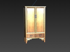 3D古典柜子模型设计