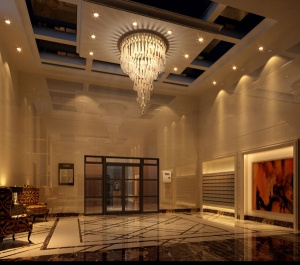 酒店大厅3D模型设计