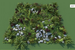 花园3d模型素材