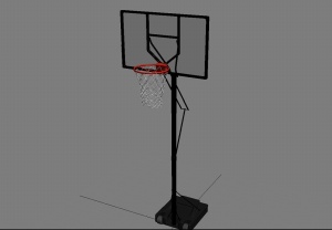 篮球架3D模型设计