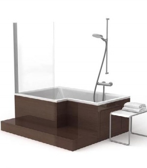 L型浴缸模型