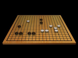 围棋棋盘3D模型