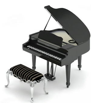 钢琴3D模型素材