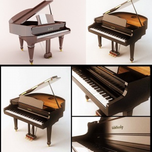 钢琴模型设计素材