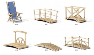 庭院桥梁3D模型