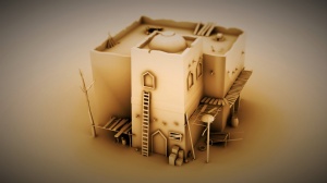 中东建筑模型效果图