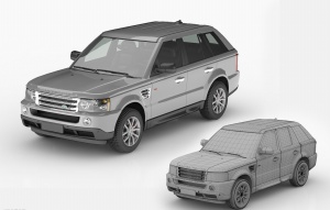 陆虎SUV汽车3D模型