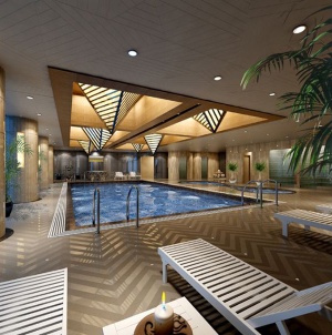 酒店泳池模型设计