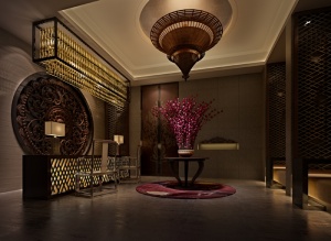 古典酒店大厅3D模型