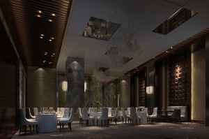宴会餐厅3d模型