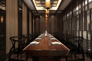 中式古典餐厅3D模型