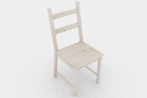 松木椅子3D模型设计