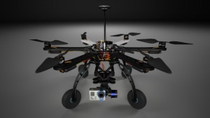 无人飞机监控器3D模型