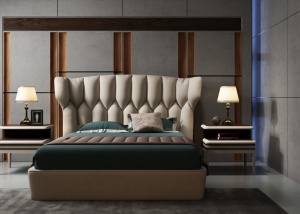 豪华卧室双人床3D模型