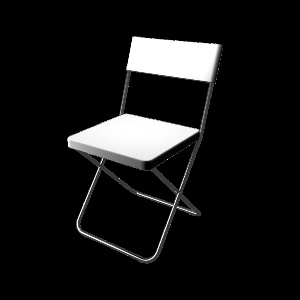 可折叠靠椅3D模型