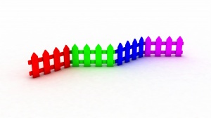 彩色栅栏3D模型