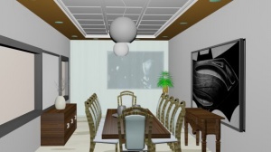 家庭式餐厅3D模型