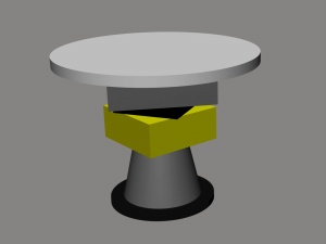圆桌3D模型效果图